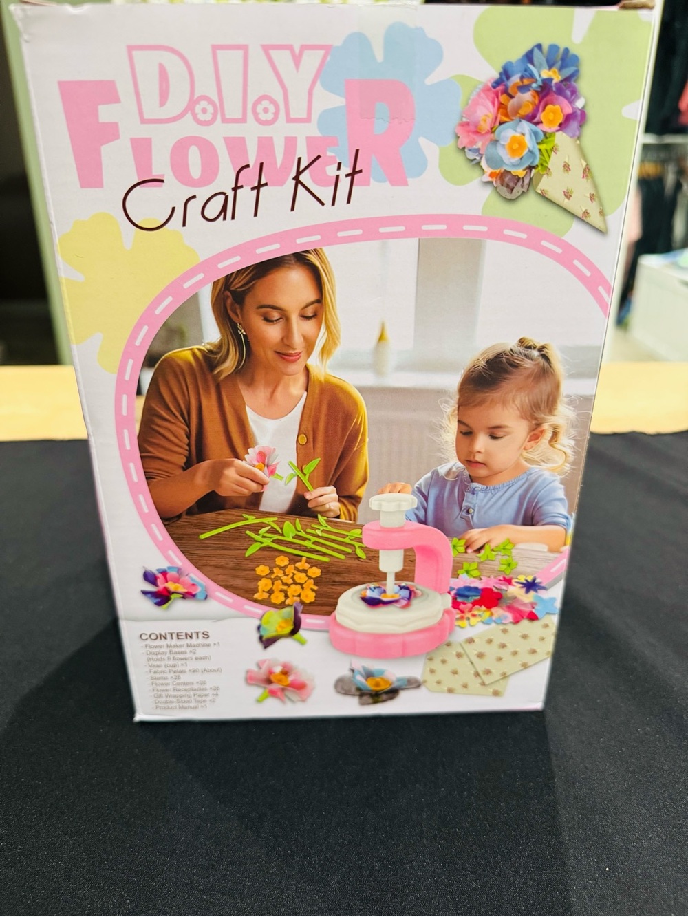 DIY Flower Craft Kit for Kids - Pink New In Box